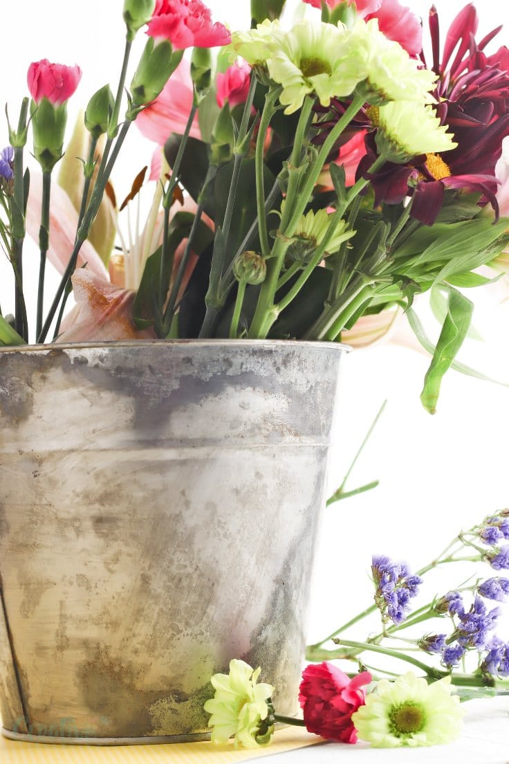 How a Simple Vintage Galvanized Bucket Can Make the Perfect Flower