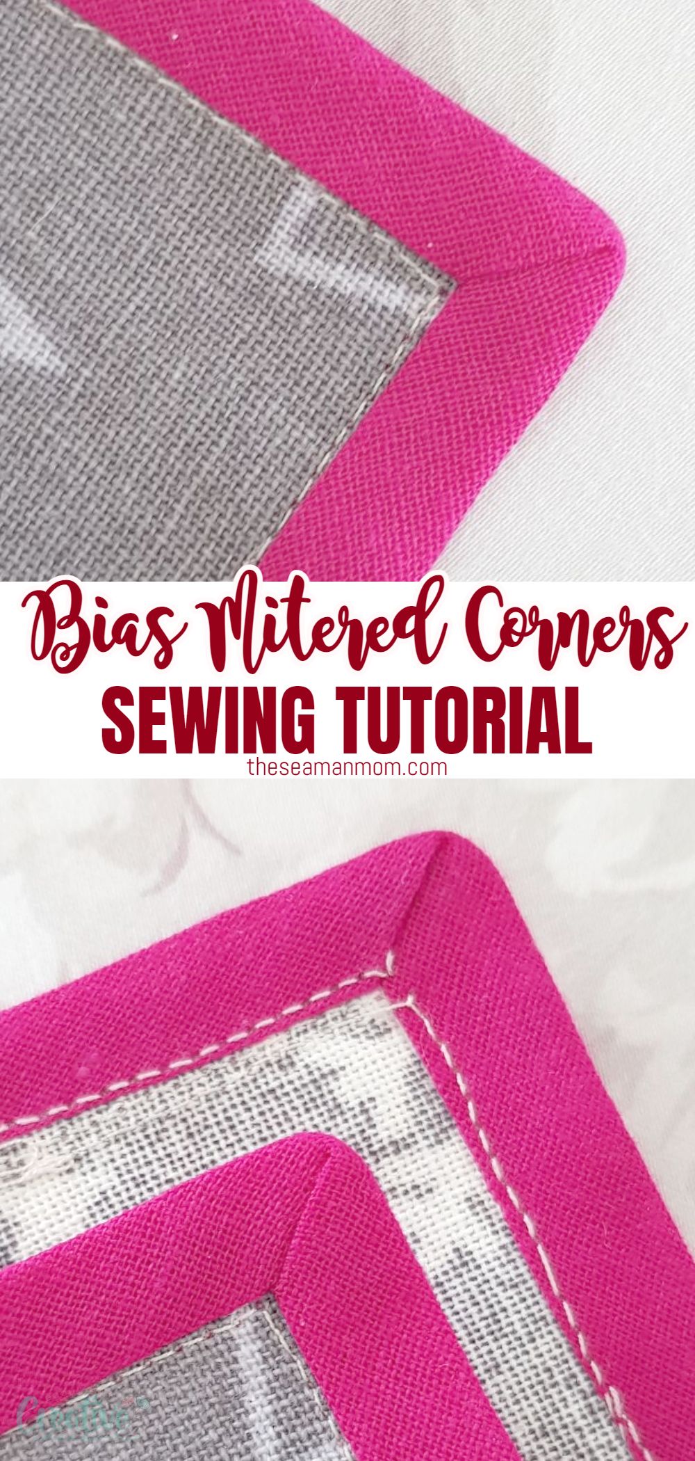 This comprehensive step-by-step tutorial offers a simple and easy way to learn the invaluable skill of sewing mitered corners with bias tape. Mastering this technique will change the appearance of your sewing projects, such as napkins, place mats, table runners, and tablecloths, giving them a polished and professional look. Follow along and discover how to achieve beautifully finished mitered corners with bias tape! via @petroneagu