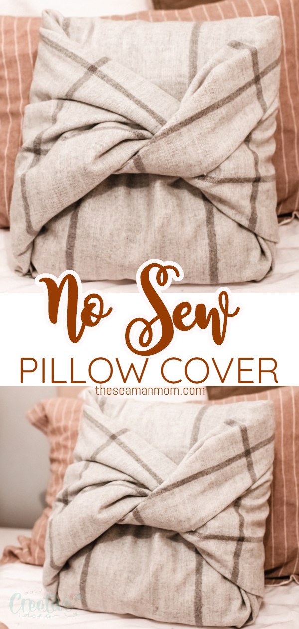 No sew pillow cover