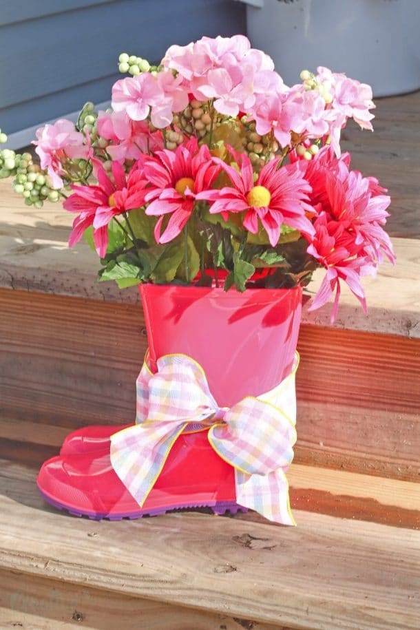 Affordable Rain Boots Vase Easy Peasy Creative Ideas