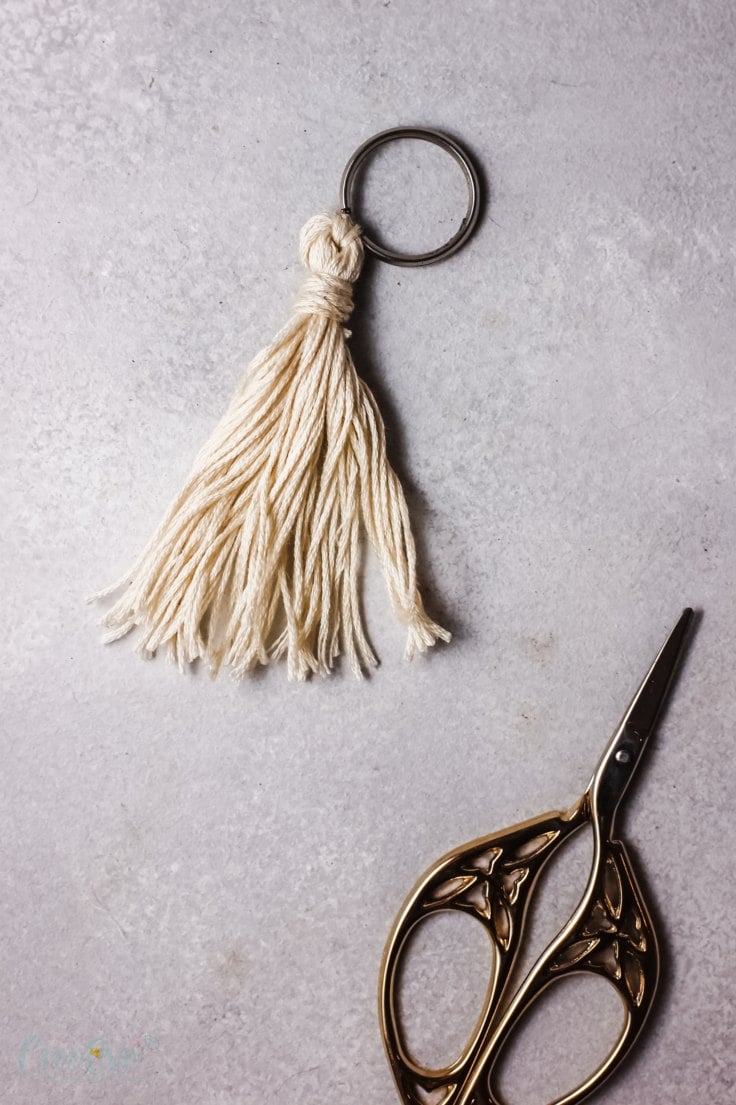 How to Make a DIY Tassel Keychain 