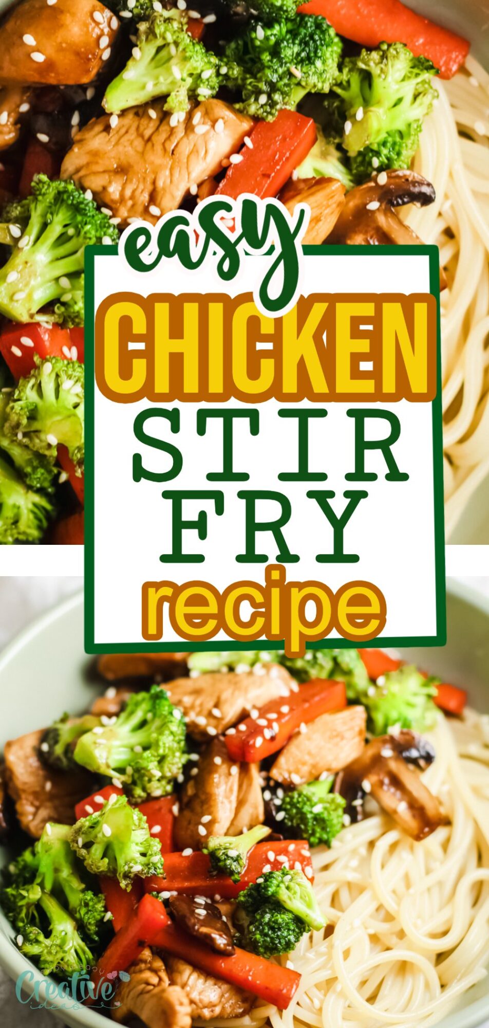 Enjoy this delicious and easy chicken stir fry for a quick weeknight dinner or weekend meal prep! 