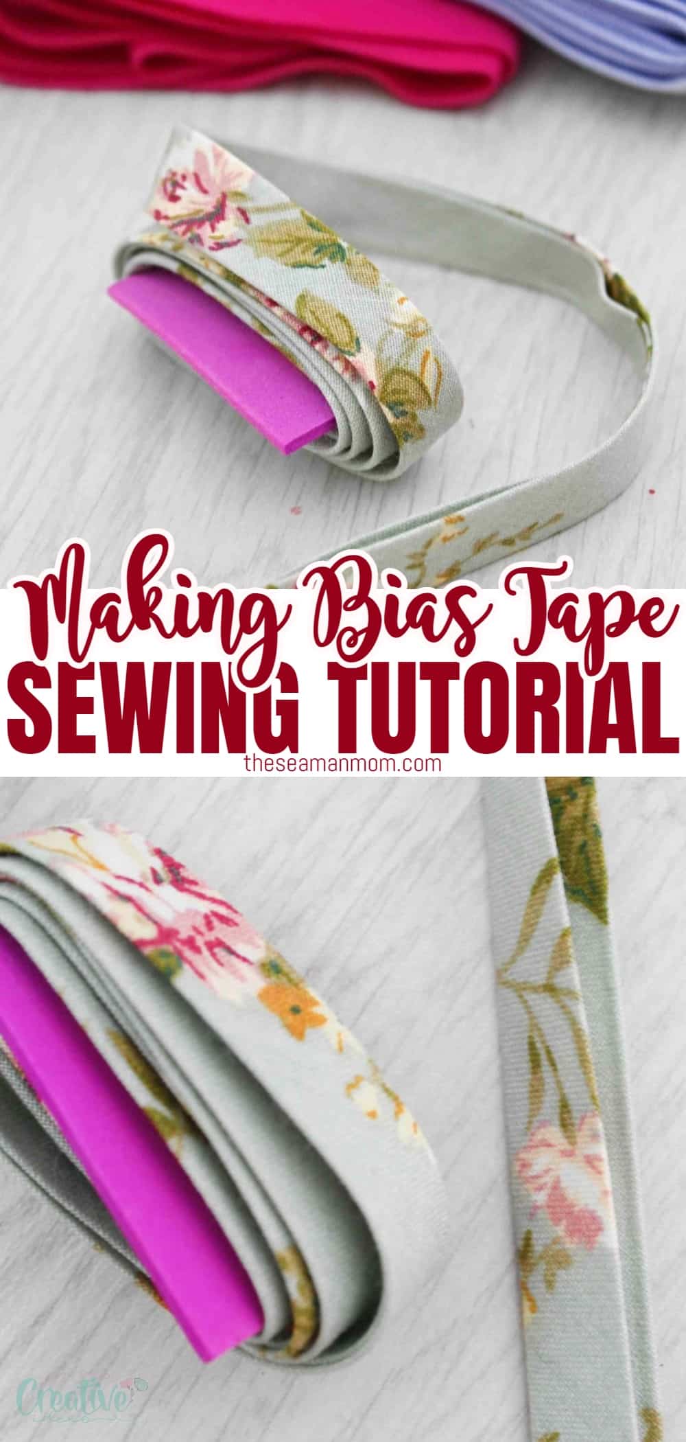 Why spend money on bias tape you're really not crazy about when you could create your own in the fabric size and length you need? Making bias tape at home could not be easier so you won't need to compromise anymore and use bias binding that's simply not perfect for your project! Here's how to make bias tape, in a simple and easy tutorial that covers both single fold bias tape and double fold bias tape! via @petroneagu