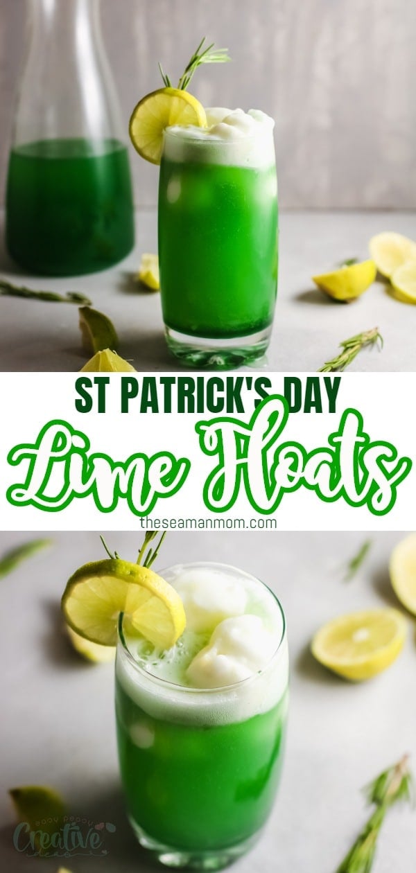 This St. Patrick’s lime sherbet punch is a super refreshing and festive treat! Made with a simple lime syrup and paired with a zesty sherbet this, is the perfect drink to make when you want to cool down! via @petroneagu