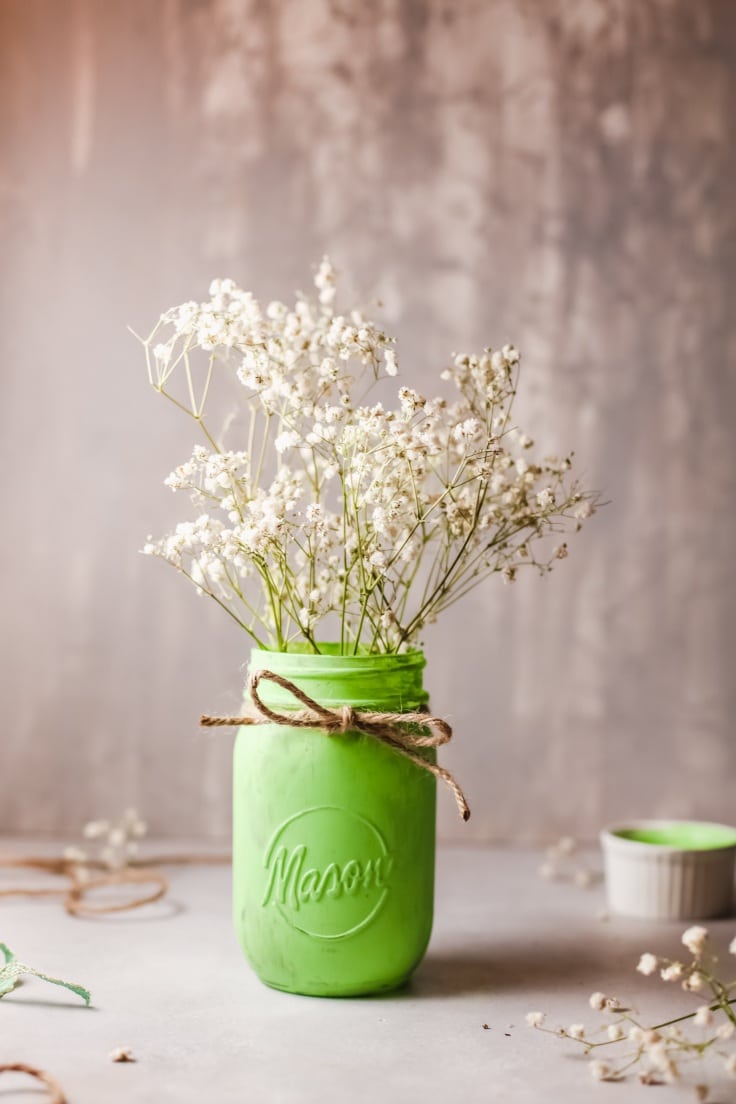 Irish Decor in a Mason Jar as a St. Patrick's Day Craft Idea