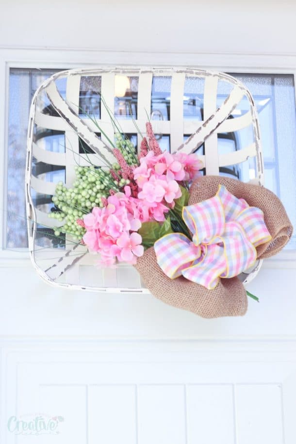 Tobacco Basket Wreath Easy Peasy Creative Ideas