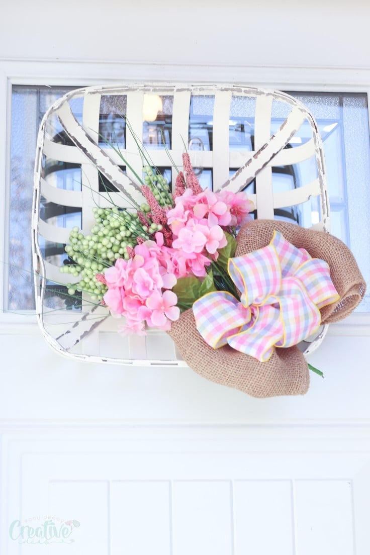 DIY Tobacco basket wreath