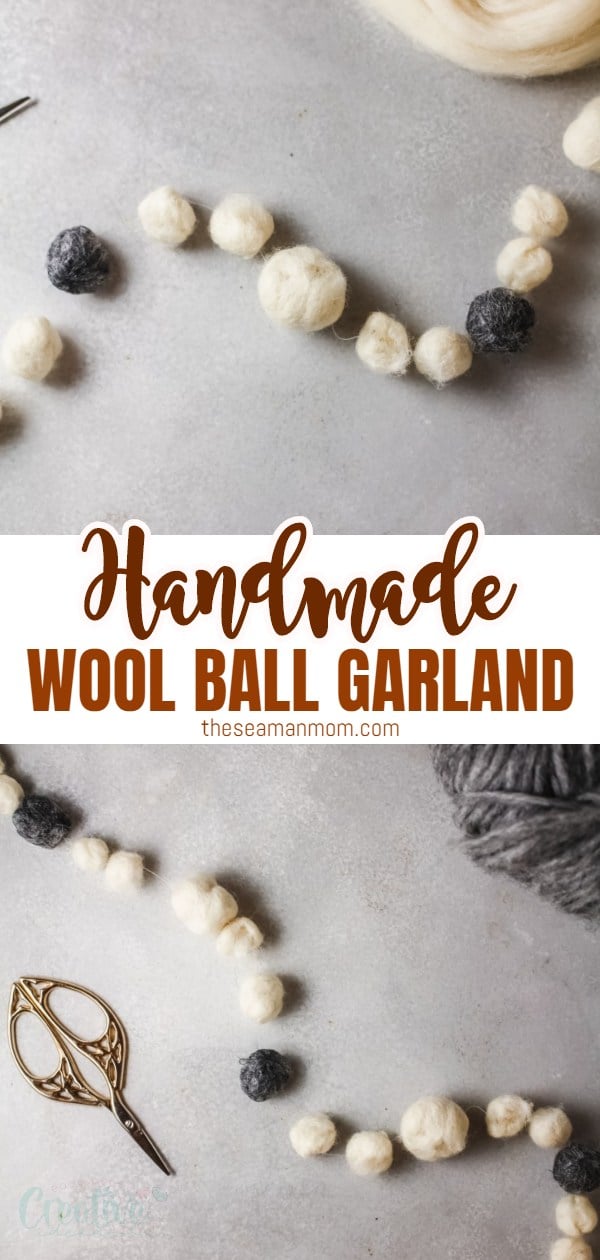 Wool ball garland