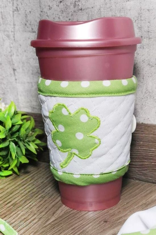 St. Patrick’s Day Coffee cup cozy