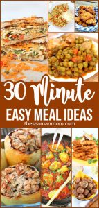 30 Minute Meal Ideas | Easy Peasy Creative Ideas