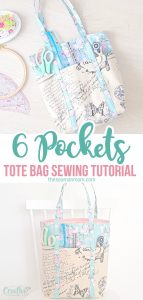 6 Pocket Tote Bag Sewing Tutorial | Easy Peasy Creative Ideas