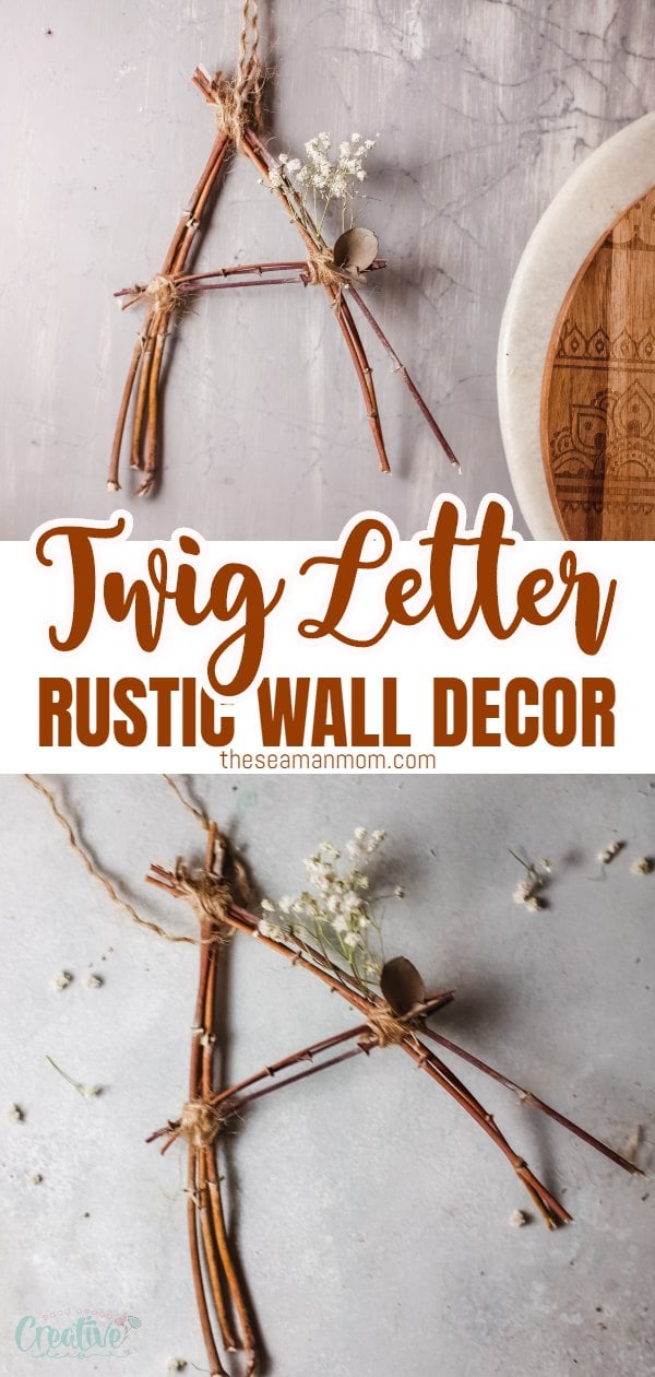 This rustic twig letter makes a beautiful home decor piece that’s super easy and affordable to do! Make one letter or a full word of lovely rustic letters and use them to decorate your bookshelves, doors and just any other place that needs some rustic charm via @petroneagu