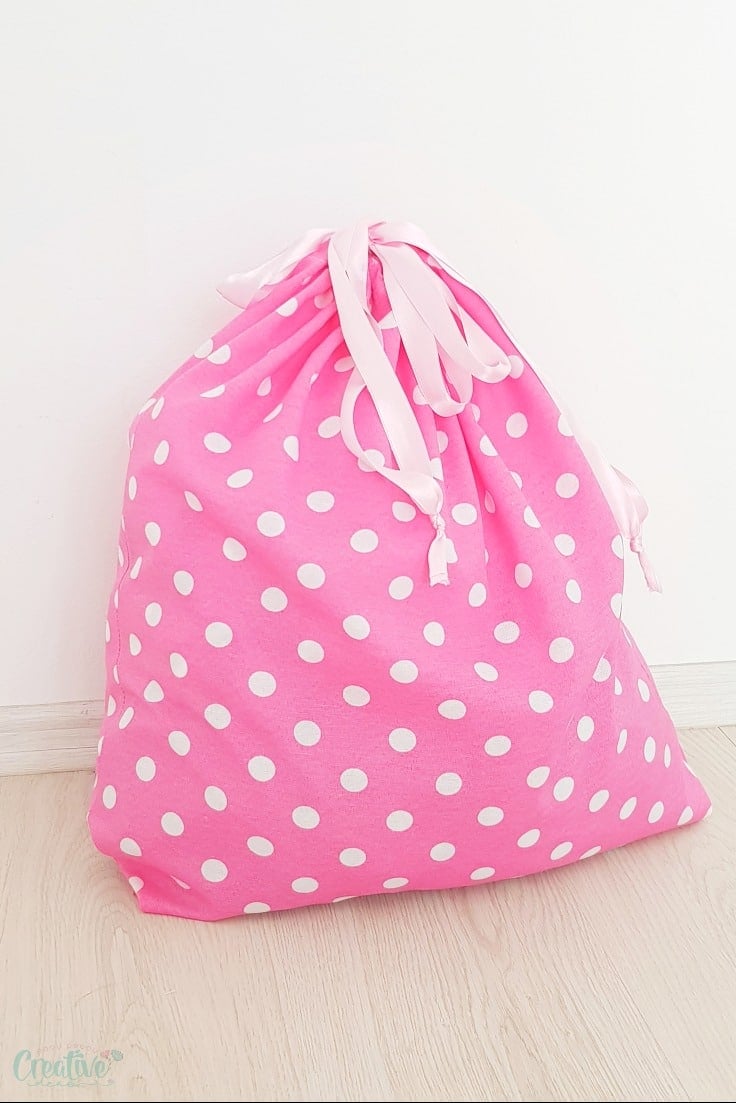 DIY drawstring bag