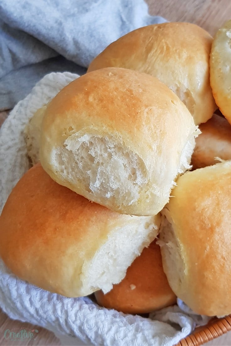 Soft No Knead Dinner Rolls