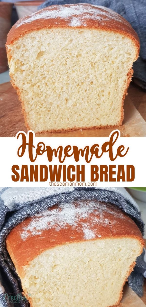If you're a bread fanatic, this soft and delicious homemade sandwich bread is a recipe you need to add to your kitchen repertoire now! Perfect for making lunch sandwiches or serve as toast with butter, jelly or peanut butter in the morning for breakfast! via @petroneagu