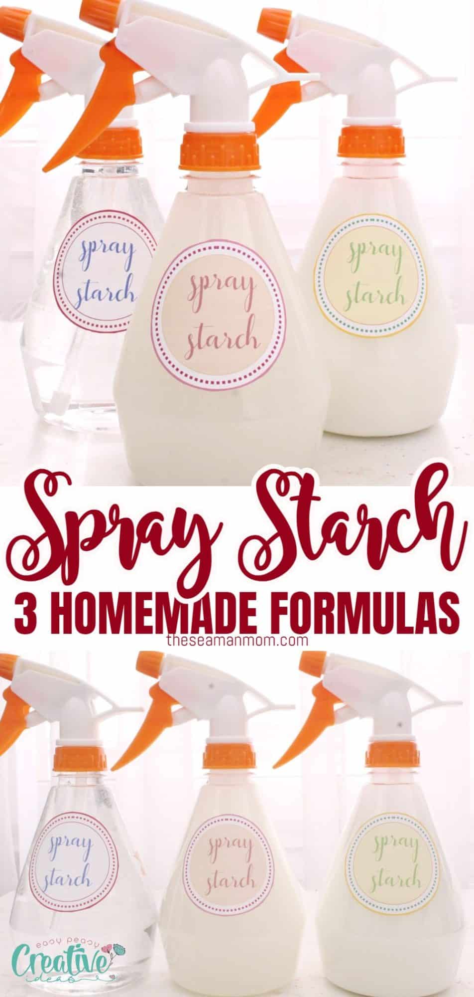 DIY spray starch for ironing