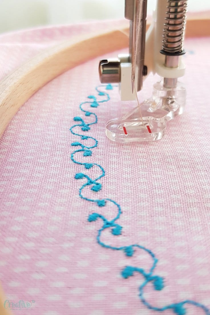 Embroidery on a regular sewing machine