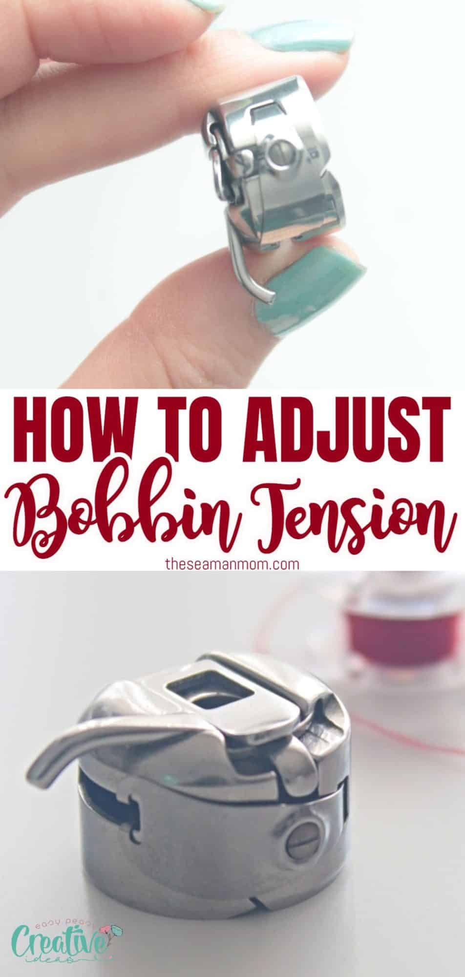 Adjusting bobbin tension sewing tutorial