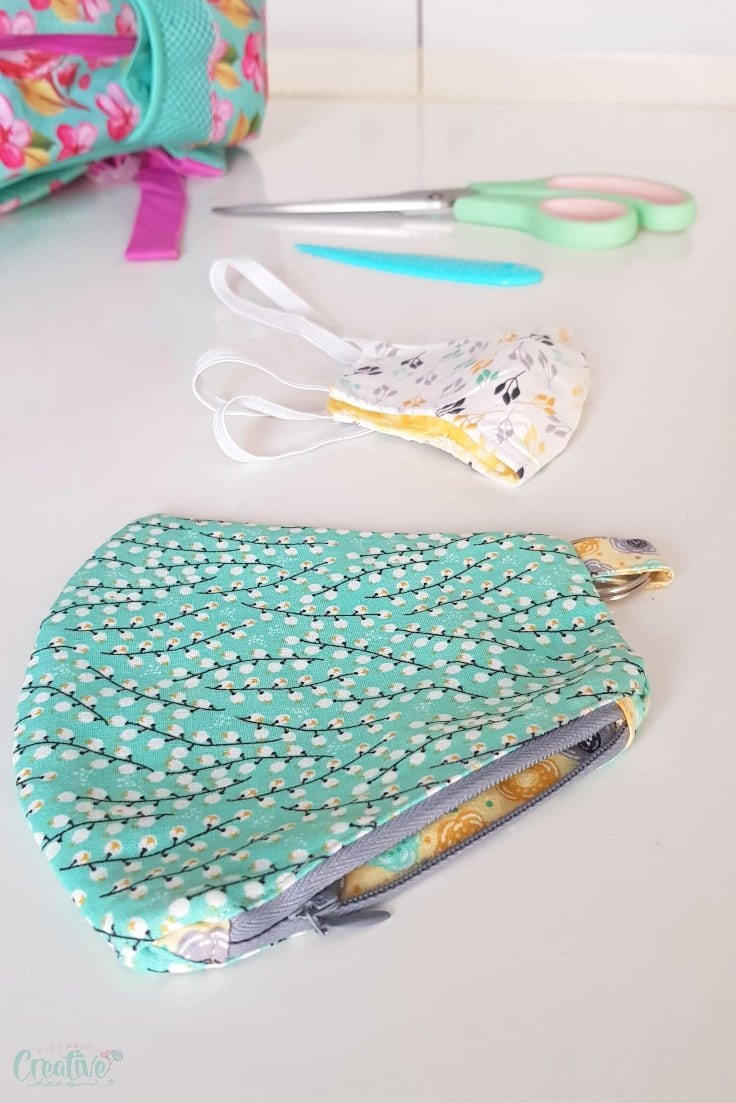 DIY face mask pouch