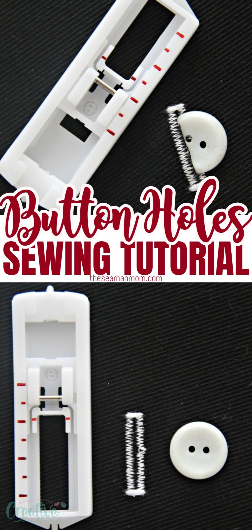 Sewing buttonholes may seem like a daunting task, but with my easy-to-follow tutorial, you'll be sewing perfect buttonholes in no time! In fact, it's so easy peasy when you get to use a singer buttonhole foot as I did. Here's a simple and quick tutorial on how to make buttonholes, perfect for sewers of all levels! via @petroneagu