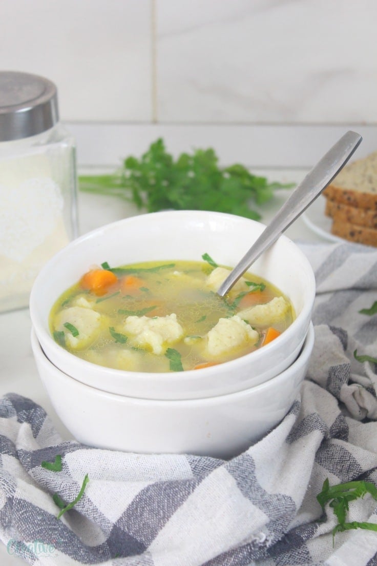 Easy dumplings soup