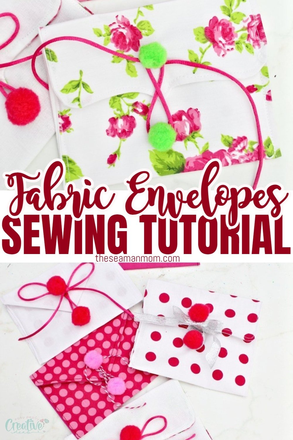 Fabric envelopes sewing pattern