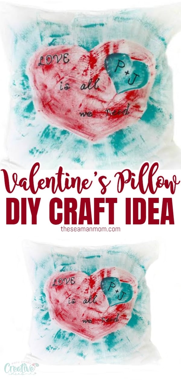 No idea what to give as a Valentine present to your loved ones? These Valentine’s Day Pillows are easy to personalize and take little to no time to make!

 via @petroneagu