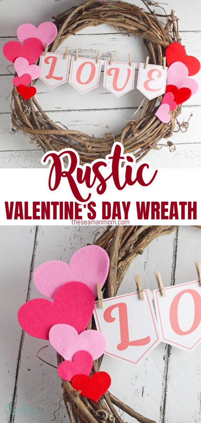 Pretty Valentine's Day Wreath To Make Today | Easy Peasy Creative Ideas