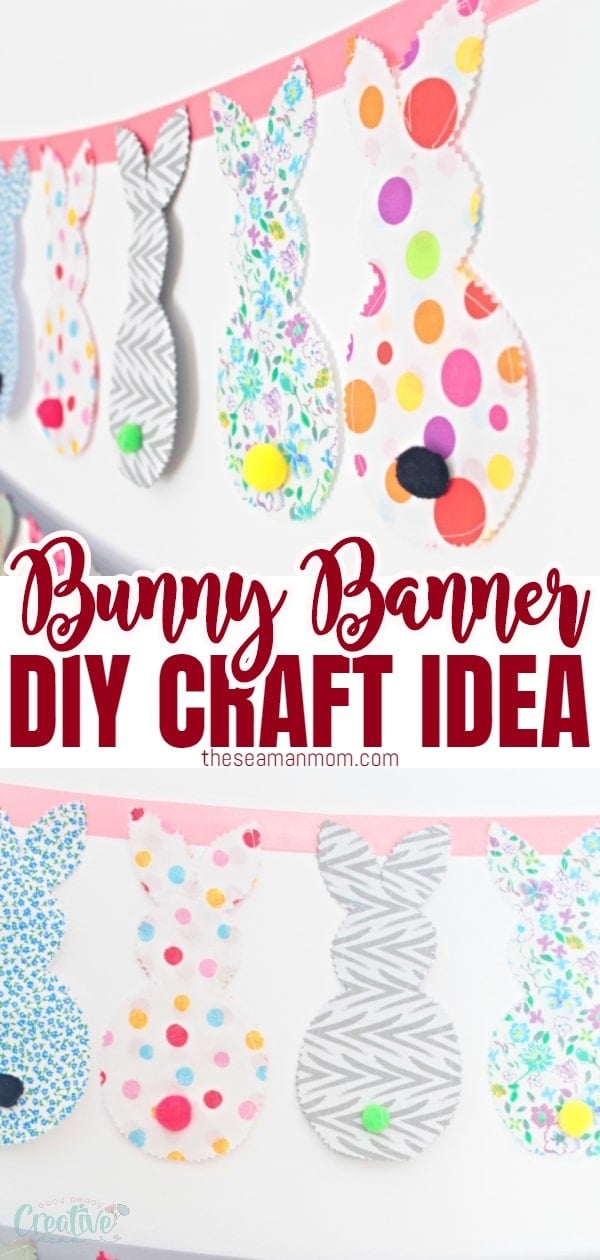 DIY fabric bunny banner