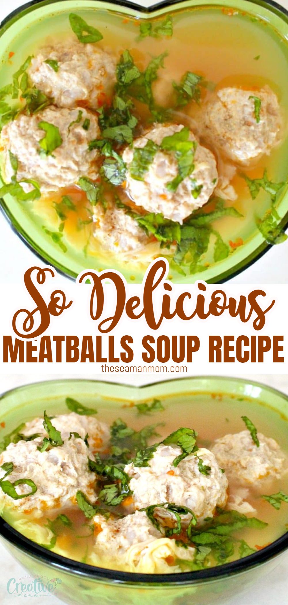 This meatballs soup recipe is a nice, comforting soup that has been soured with a generous shot of fresh lemon juice or homemade borsch. Pork and rice meatballs bring so much savory flavor and substance to the simple base of vegetable broth. via @petroneagu
