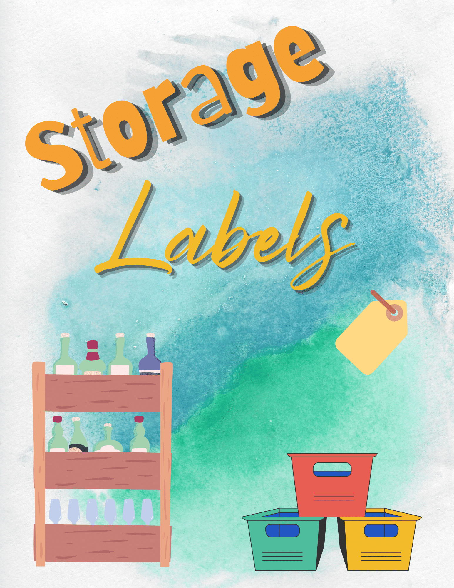 Super useful storage labels to keep you organized and tidy