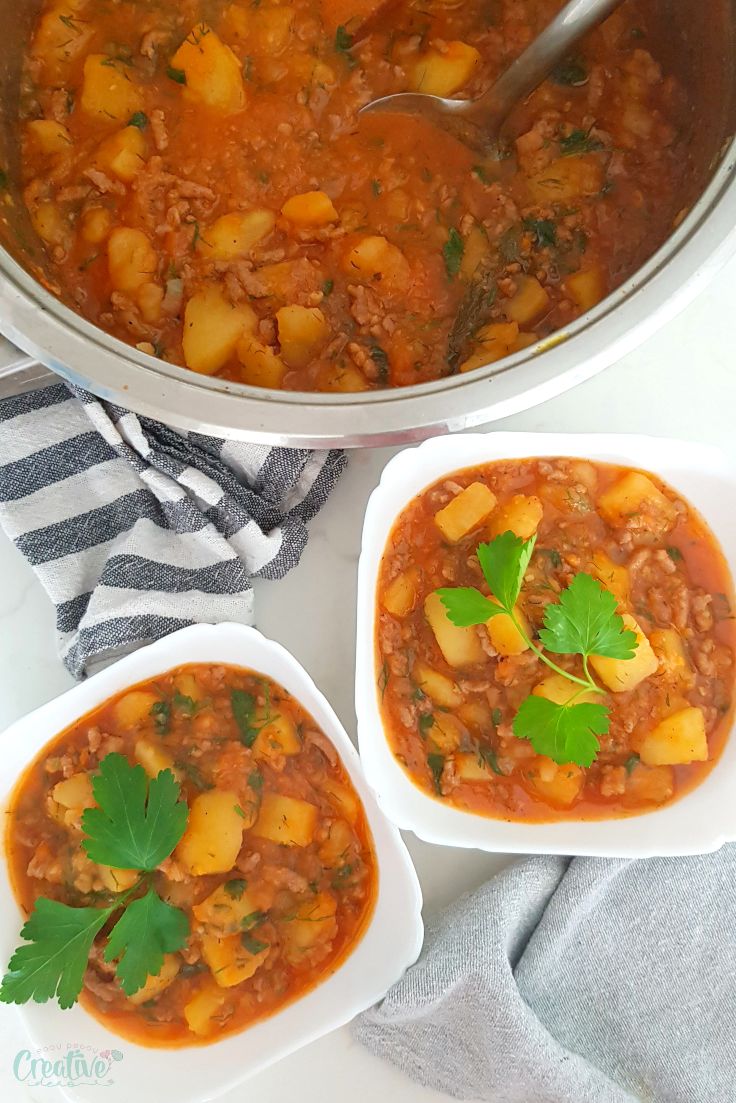 Beef potato stew