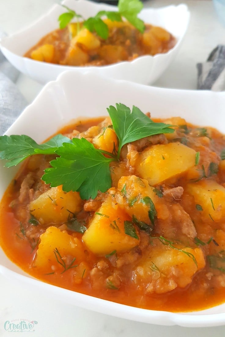 Hearty yummy beef and potato stew you’ll want to make today