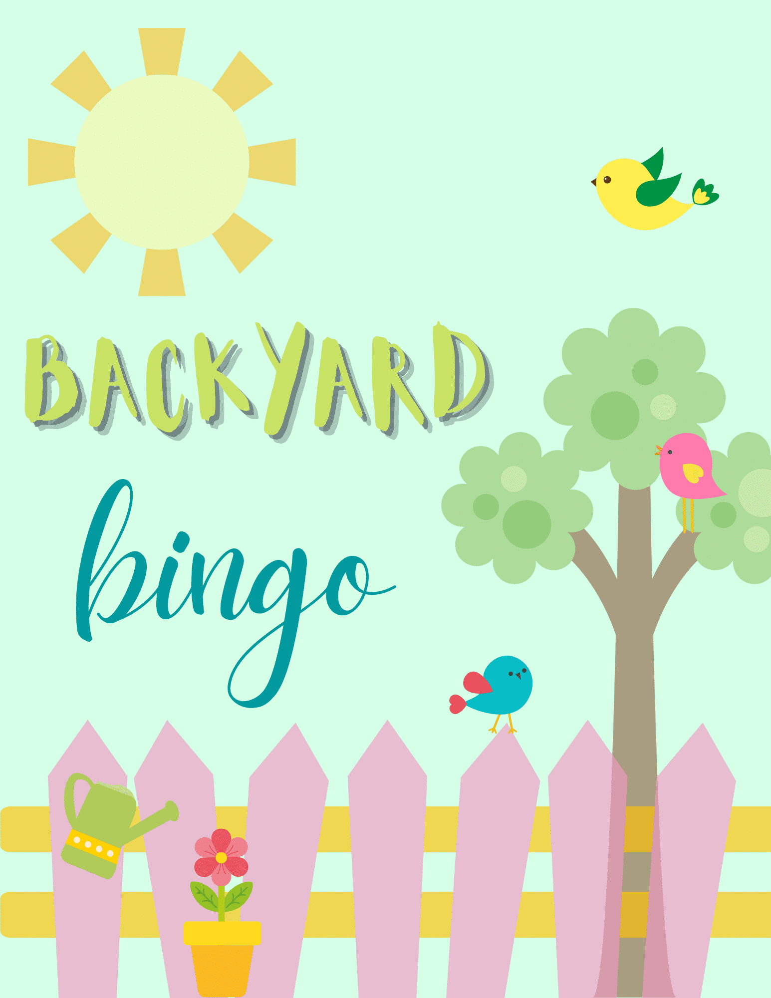 These fun printable bingo cards are a great family activity this spring