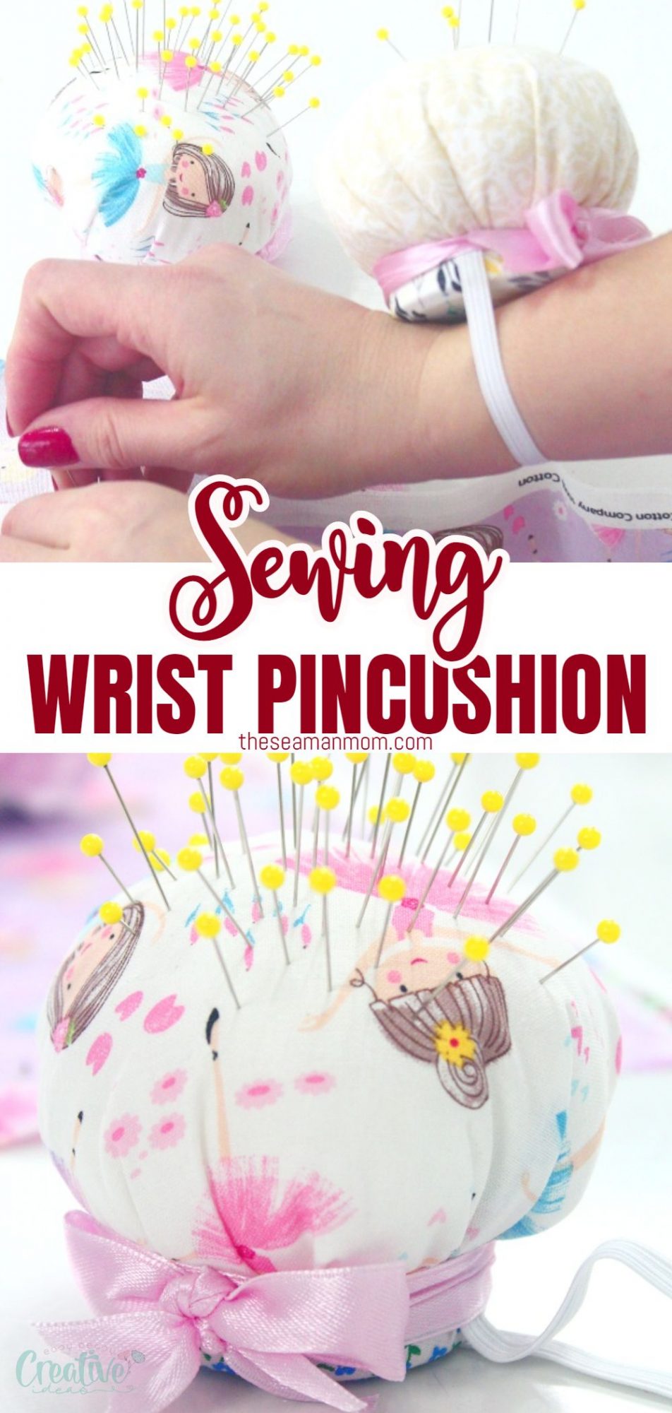 Incredibly Easy DIY Wrist Pin Cushion - Easy Peasy Creative Ideas