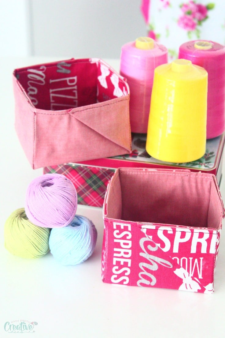 DIY fabric basket tutorial