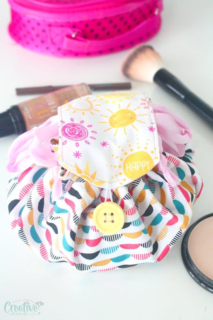 DIY: Drawstring Makeup Bag Tutorial 