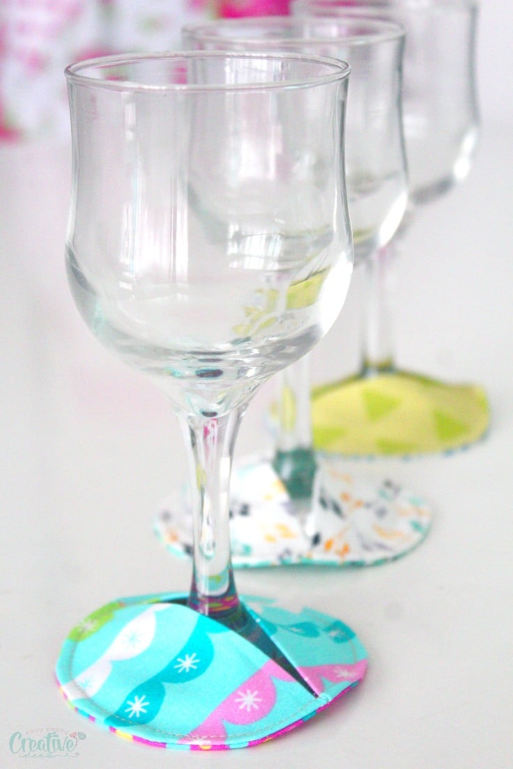 DIY Fabric Coasters For Wine Glasses Easy Peasy Creative Ideas