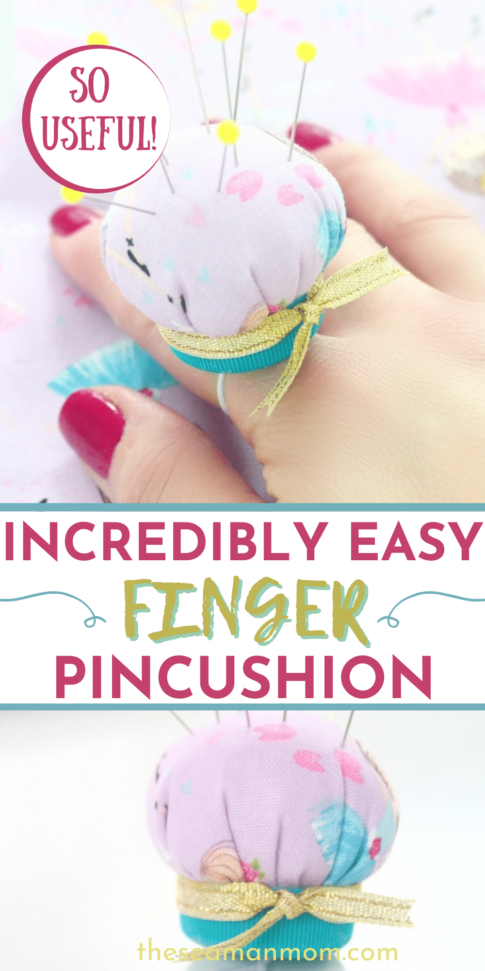 Any sewist needs a pincushion to hold their pins together and on-hand. There are many kinds of pincushions, but a finger pincushion is definitely the cutest ever! This DIY pin cushion is like jewelry for your sewing fingers and is also super easy-peasy, so follow this tutorial to start making your own adorable finger pin cushion. via @petroneagu