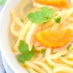 Homemade chicken noodle soup