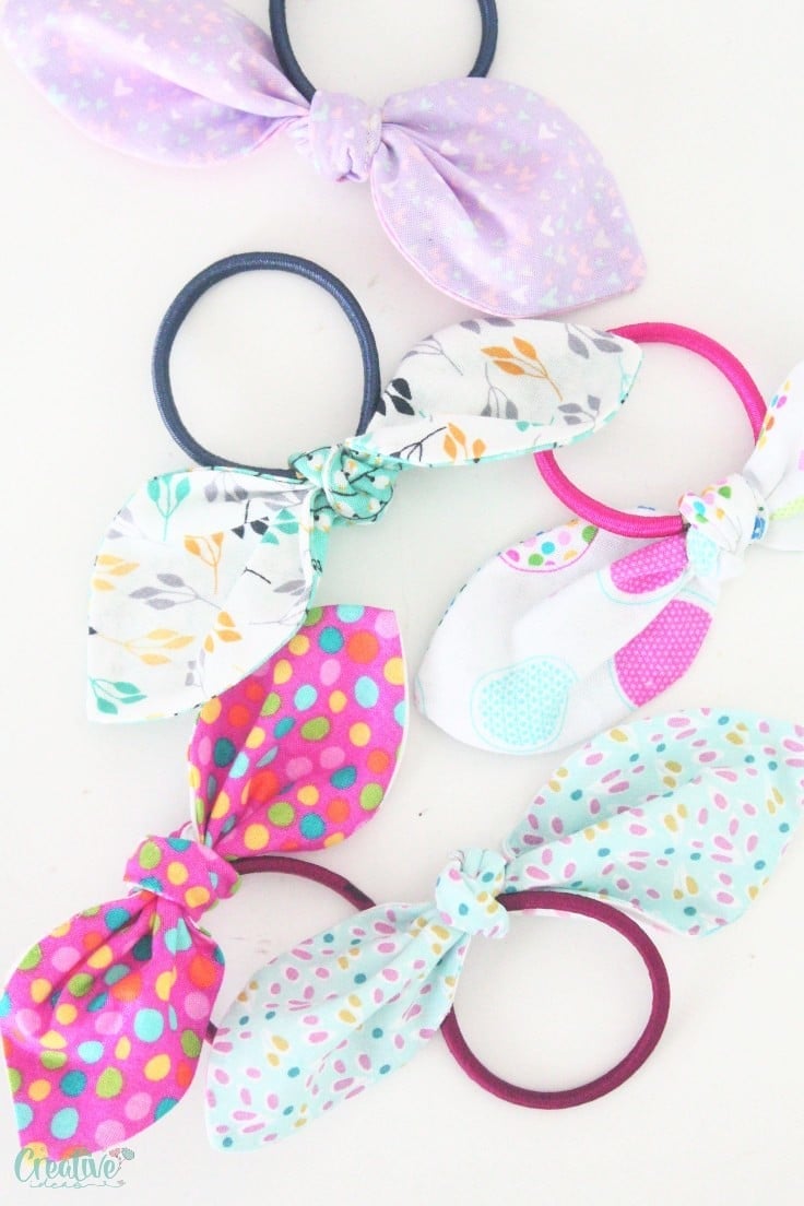 How To Diy Knotted Hair Ties - in Seconds! - AppleGreen Cottage