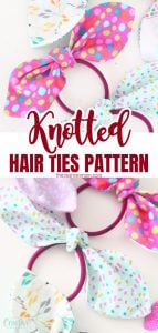 Adorable Knotted Hair Ties To Sew Today - Easy Peasy Creative Ideas