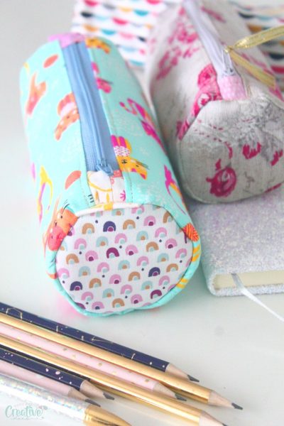 Easy Adorable Round Pencil Case Pattern - Easy Peasy Creative Ideas