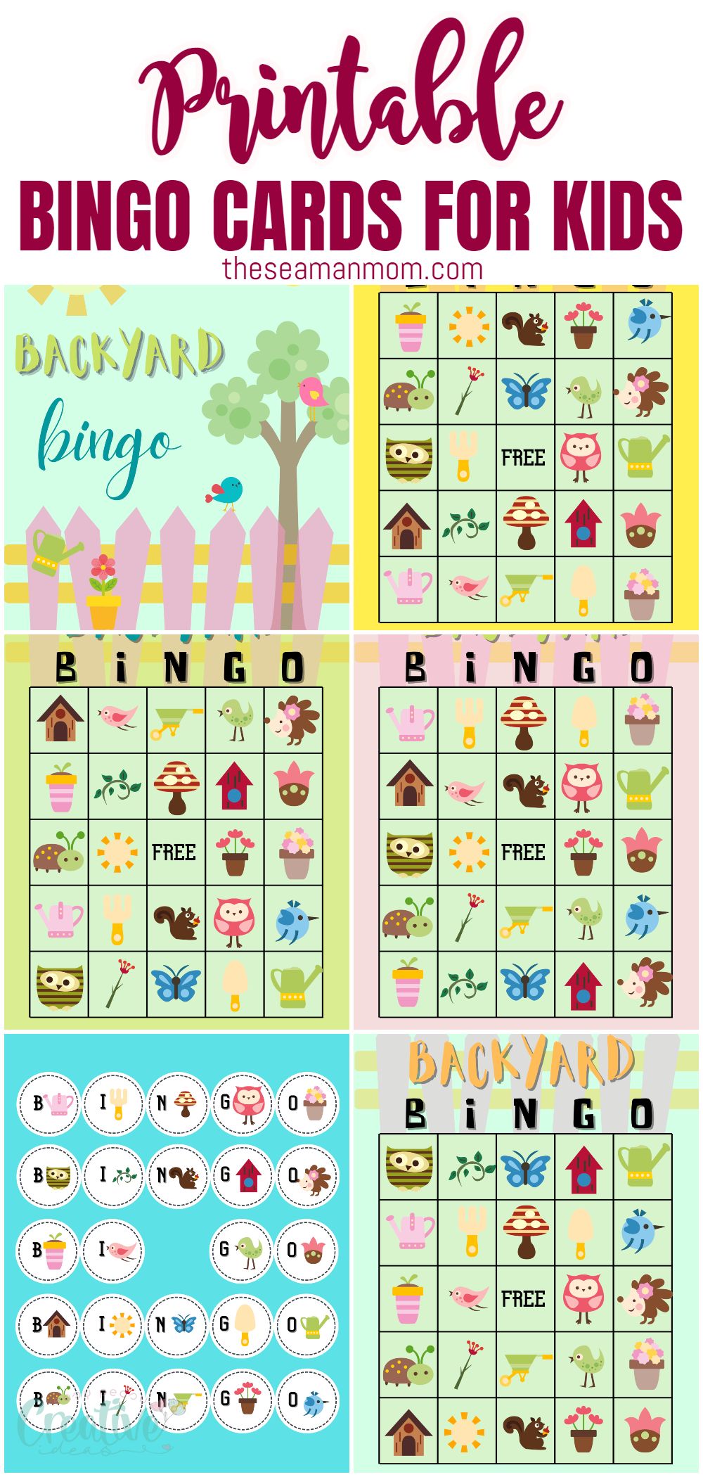 With these cute backyard themed printable bingo cards, your kids can have a blast playing together while they’re stuck inside. Great family activity that everyone will love playing! via @petroneagu