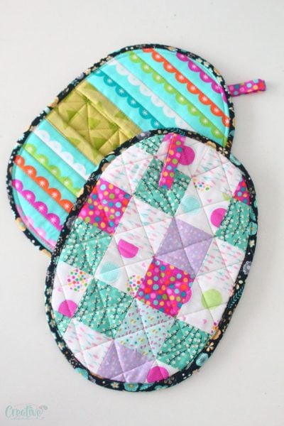 Fun Easy Quilted Potholders Easy Peasy Creative Ideas   Quilted Potholder Pattern 400x600 