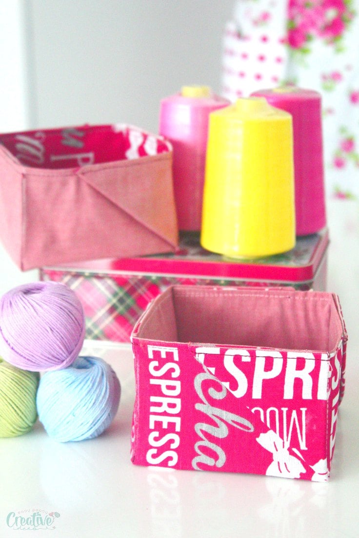 Sew a fabric basket