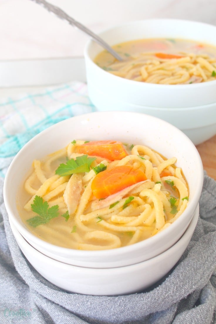 Simple chicken noodle soup