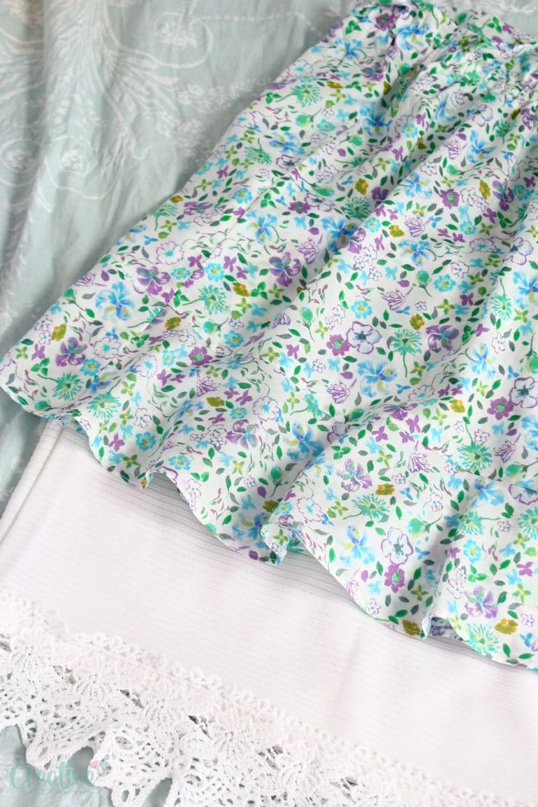 How To Make A Flounce Hem - Easy Peasy Creative Ideas