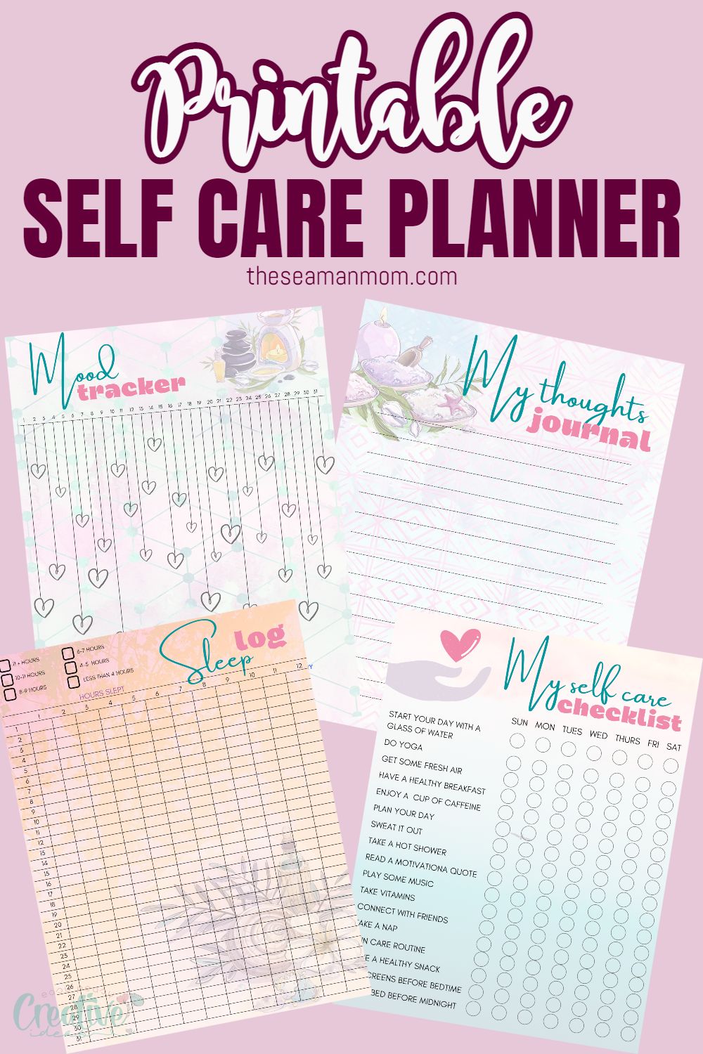 Printable Self Care Planner Easy Peasy Creative Ideas