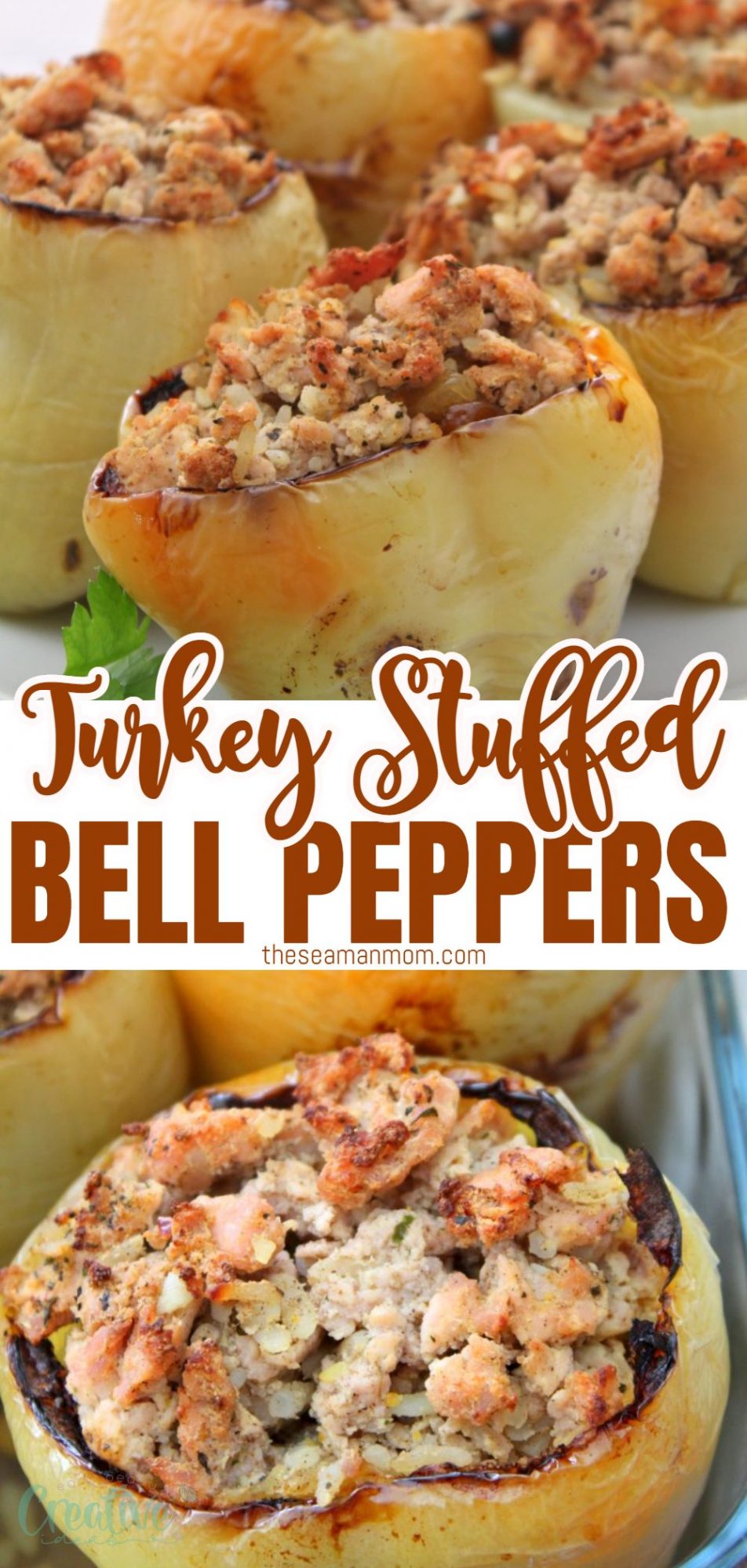 Turkey stuffed bell peppers